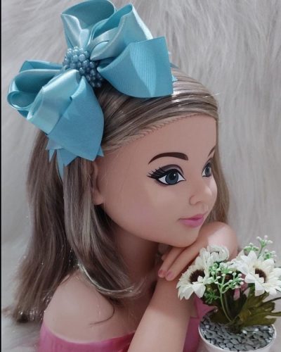 Tiara Belli Verde Tiffany Laço Miolo Perolas