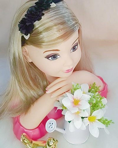 Faixa Belli Flores Preta