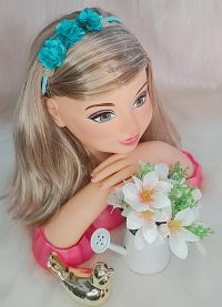 Faixa Belli Flores Verde Tiffany