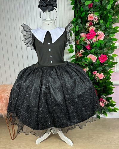 Vestido Marie Tematico Wandinha – Vandinha
