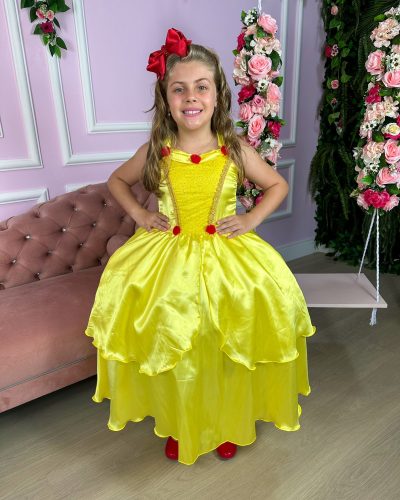 Fantasia Princesa Belli A Bela e a Fera Longa