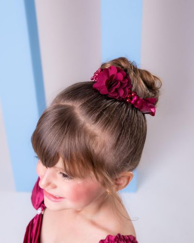 Porta Coque Belli Flor Perolas Marsala