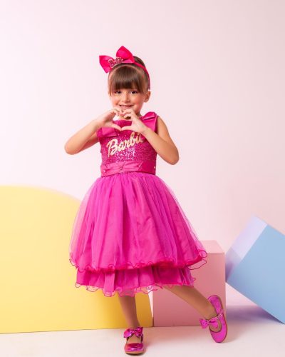 Vestido Princesa Belli Tematico Barbie Girls