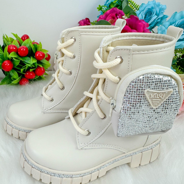 Bota/Coturno Nilqi Malu Bolsinha Cano Baixo Off