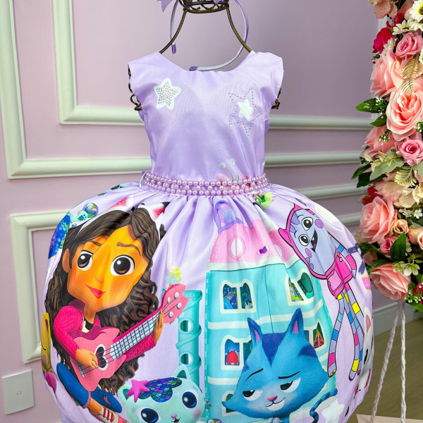 Vestido Tematicos da Miss Casa Magica da Gabby