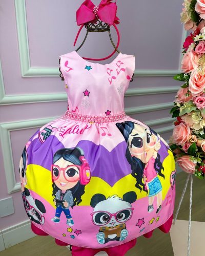 Vestido Tematicos da Miss Luluca Rosa Bebe