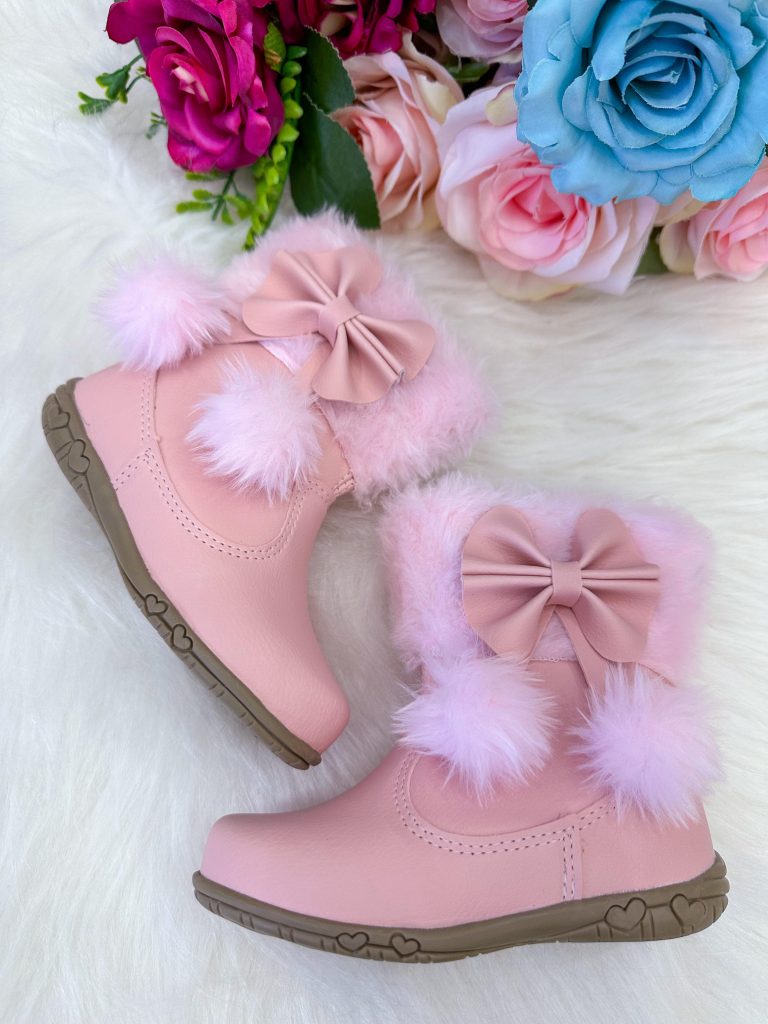 Bota/Coturno Flor di Mila Zoe Rosa Bebe