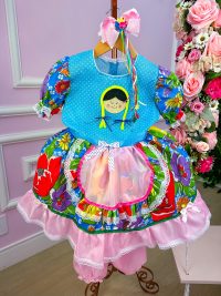 Vestido Junino Boneca Bruna