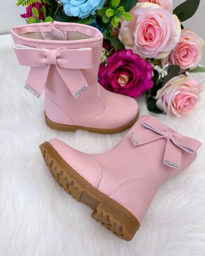 Bota Coturno Ortobaby Lorena Rosa Bebe