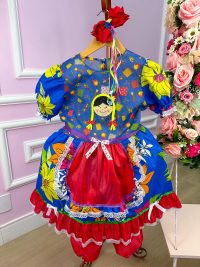 Vestido Junino Boneca Eloa
