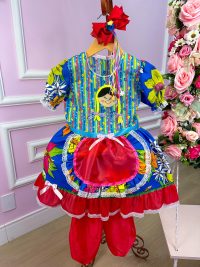 Vestido Junino Boneca Stefani