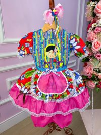 Vestido Junino Boneca Manu