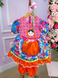 Vestido Junino Boneca Florzinha