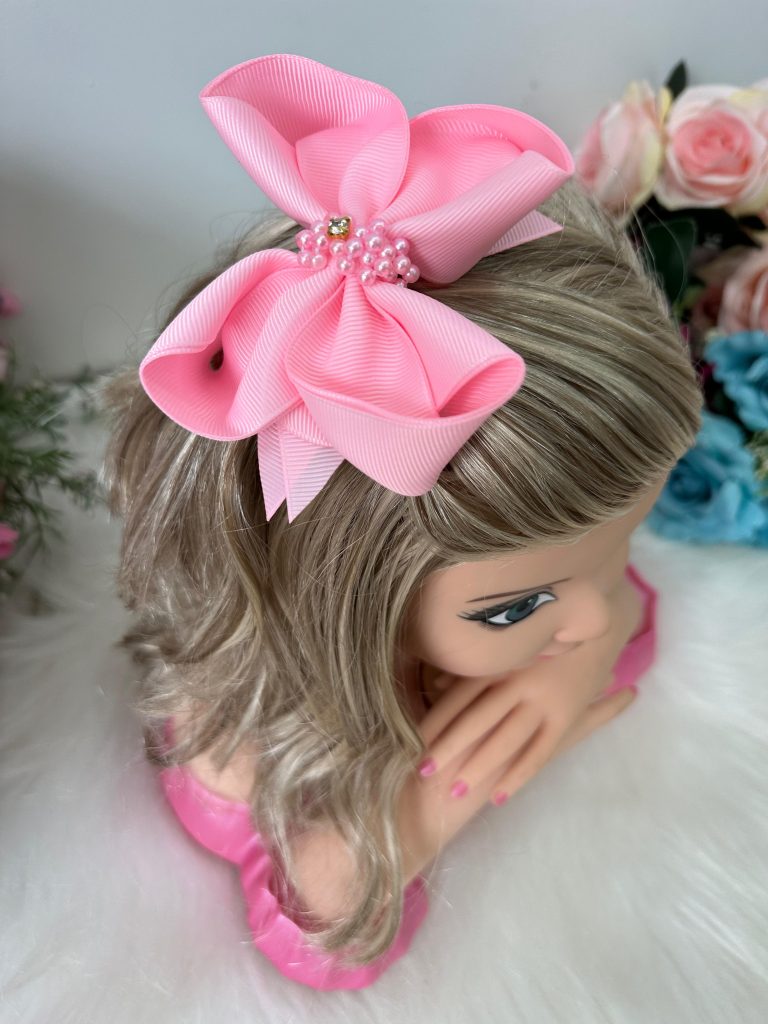 Laço Belli Strass Maria Alice Rosa Bebe