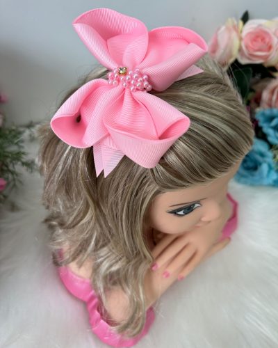 Laço Belli Strass Maria Alice Rosa Bebe