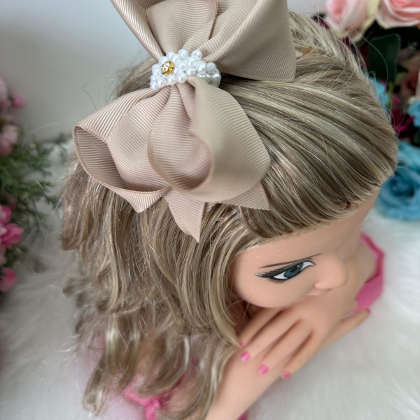 Laço Belli Strass Maria Alice Marfim