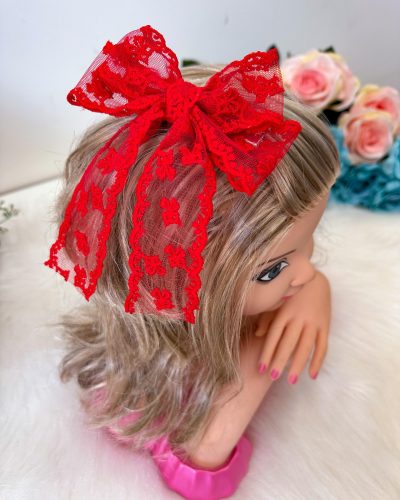 Laço Belli Jessica Renda Vermelho