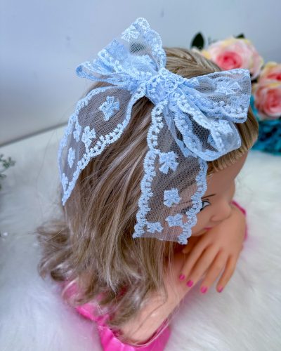 Laço Belli Jessica Renda Azul Bebe