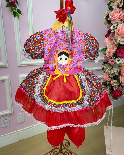 Vestido Junino Boneca Georgia