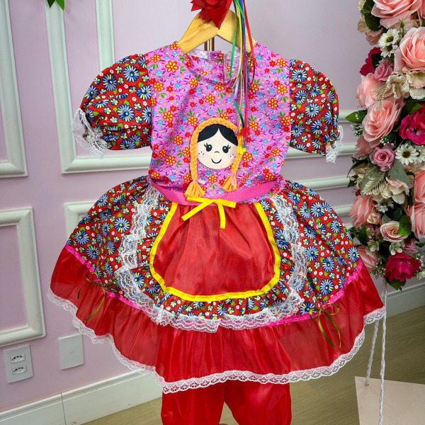 Vestido Junino Boneca Georgia