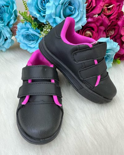 Tenis D Milan Vivi Preto Com Pink