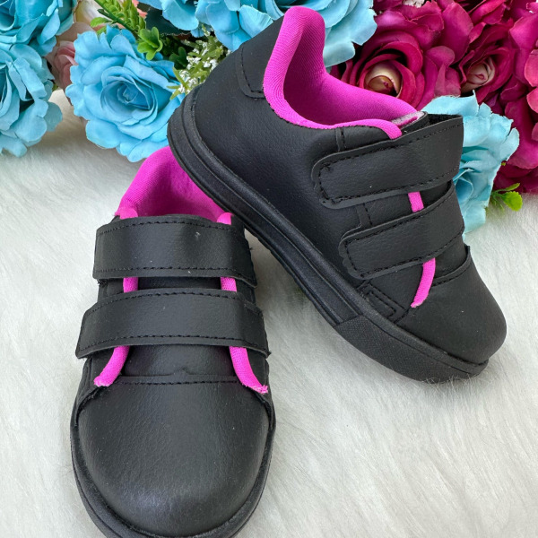 Tenis D Milan Vivi Preto Com Pink