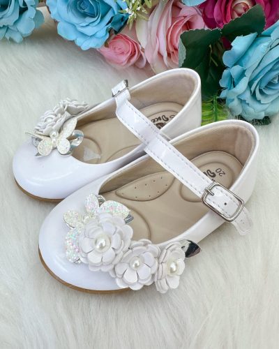 Sapatilha Doce Pe Juju Jardim Encantado Branca Modelo 2