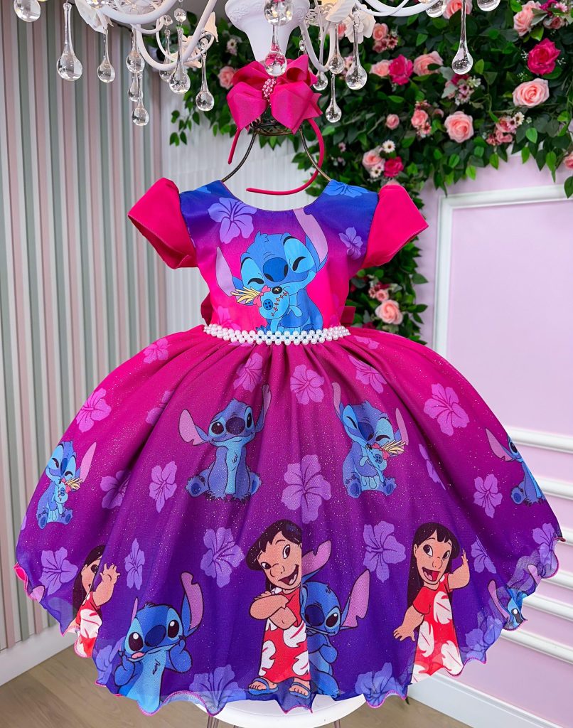 Vestido Tematicos Ysa Kids Lilo Stitch Modelo 2