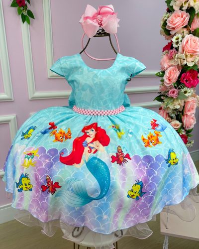 Vestido Infantil Temáticos da Gigi Ariel – A Pequena Sereia