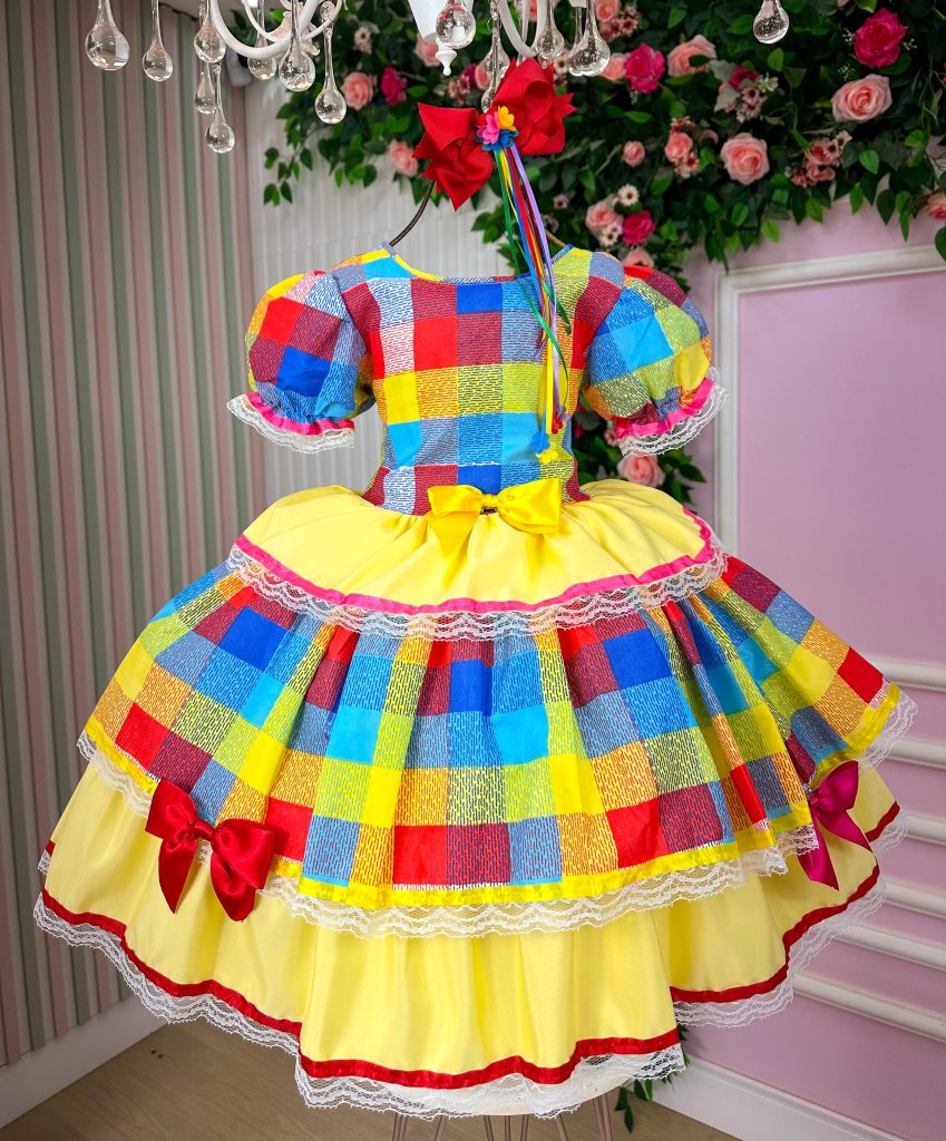 Vestido Junino Mimadine Luxo Lucia