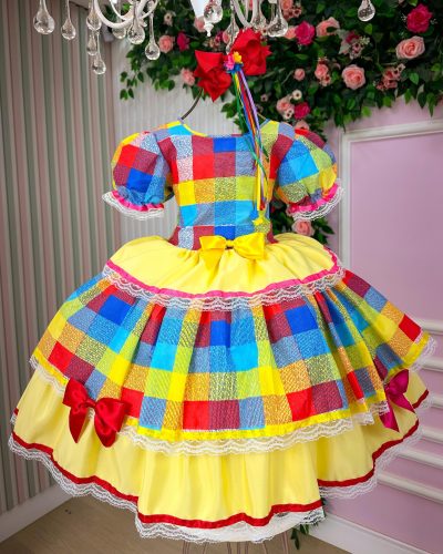 Vestido Junino Mimadine Luxo Lucia