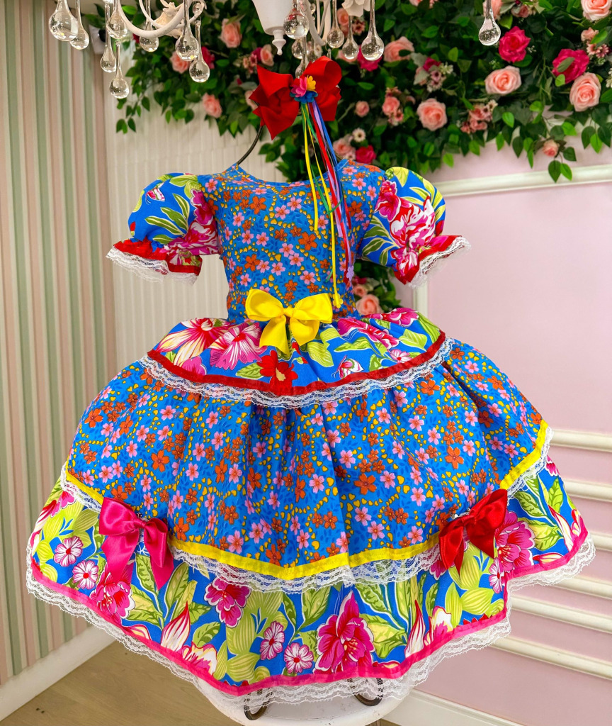 Vestido Junino Mimadine Luxo Elis Regina