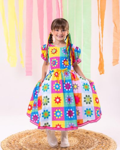 Vestido Marie Junino Luxo Quermesse Elegante Pink