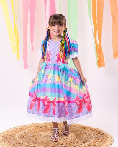 Vestido Marie Junino Luxo Arraiá da Paz