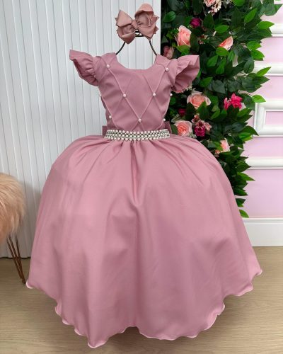Vestido Ysa Kids Ariane Longo Rosê