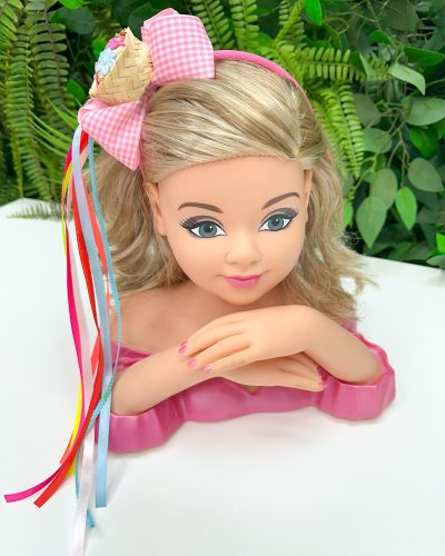 Tiara Belli Rosa Xadrez Junino