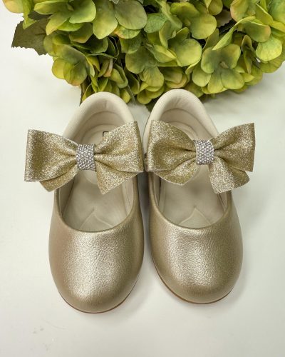 Sapatilha Flor Di Mila Penelope Dourada