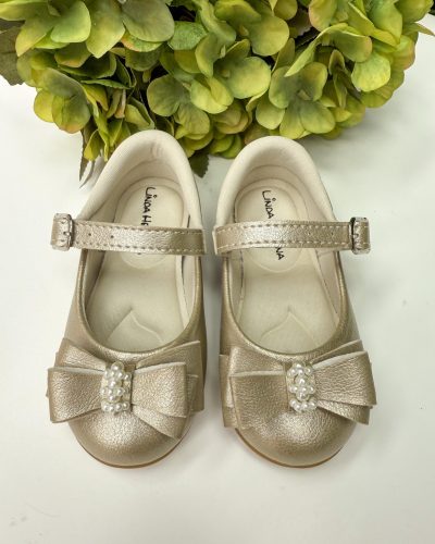 Sapatilha Flor Di Mila Charlote Dourado