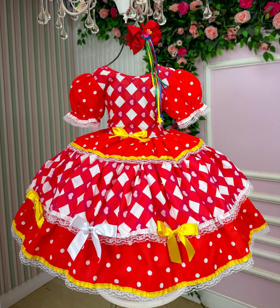 Vestido Junino Mimadine Luxo Daniela