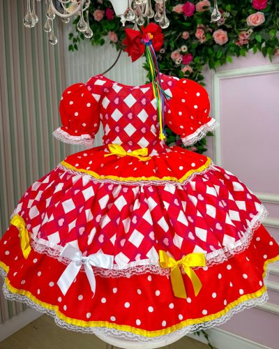 Vestido Junino Mimadine Luxo Daniela