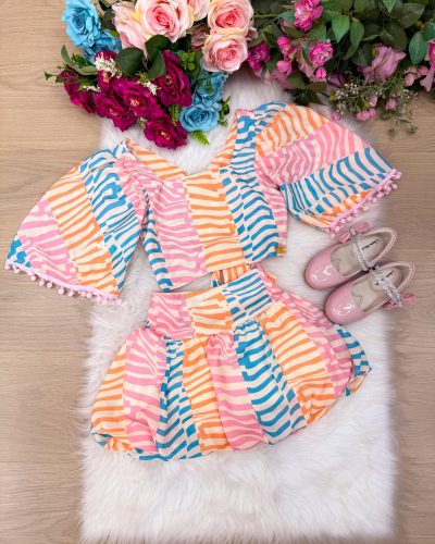 Conjunto Banana Club Alice Rosa Bebe