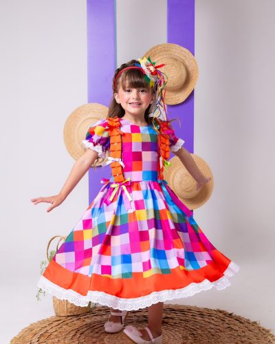 Vestido Marie Junino Arraia do Sertão Luxo Modelo 2