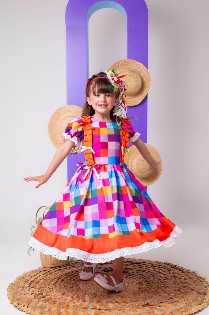 Vestido Marie Junino Arraia do Sertão Luxo Modelo 2