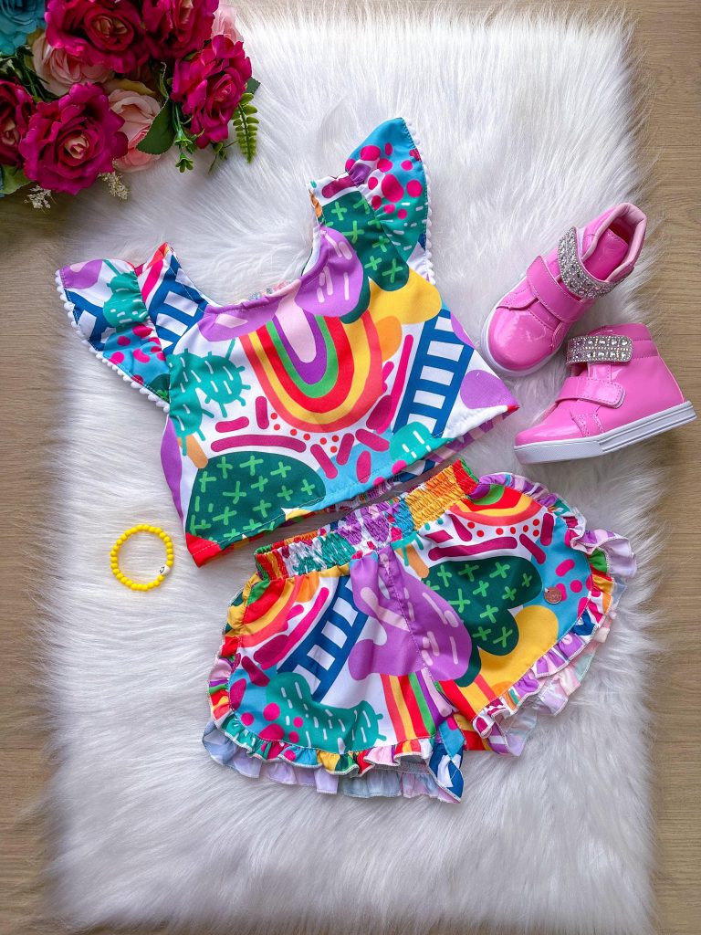 Conjunto Blogueirinha Mari Estampado