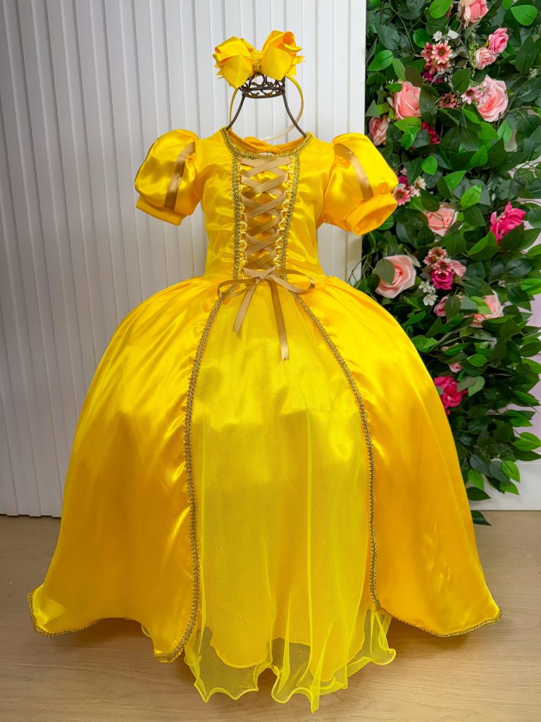 Fantasia Princesa Belli A Bela e a Fera Longa Modelo 2