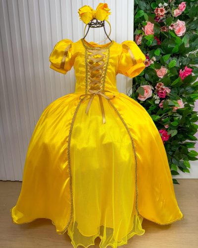 Fantasia Princesa Belli A Bela e a Fera Longa Modelo 2