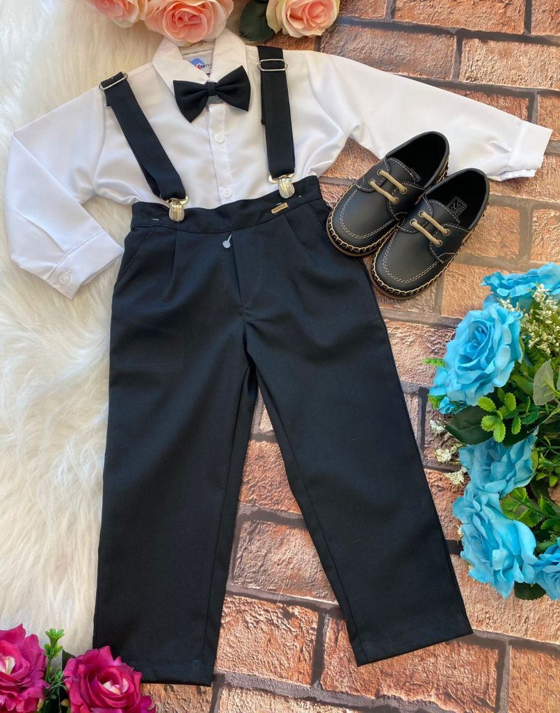 Conjunto Kanga Social Gustavo Preto Suspensorio