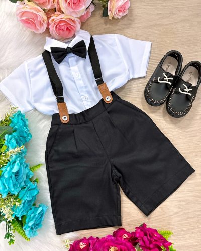 Conjunto Kanga Social Miguel Preto Suspensorio Shorts