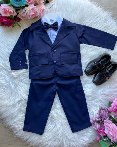 Conjunto Miss Cherry Social Terno – Blaizer Azul Marinho