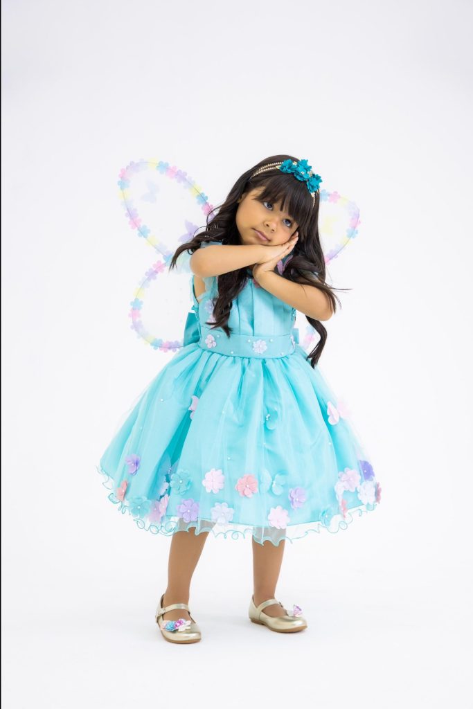 Vestido Marie Jardim Encantado Isis Luxinho Verde Tiffany